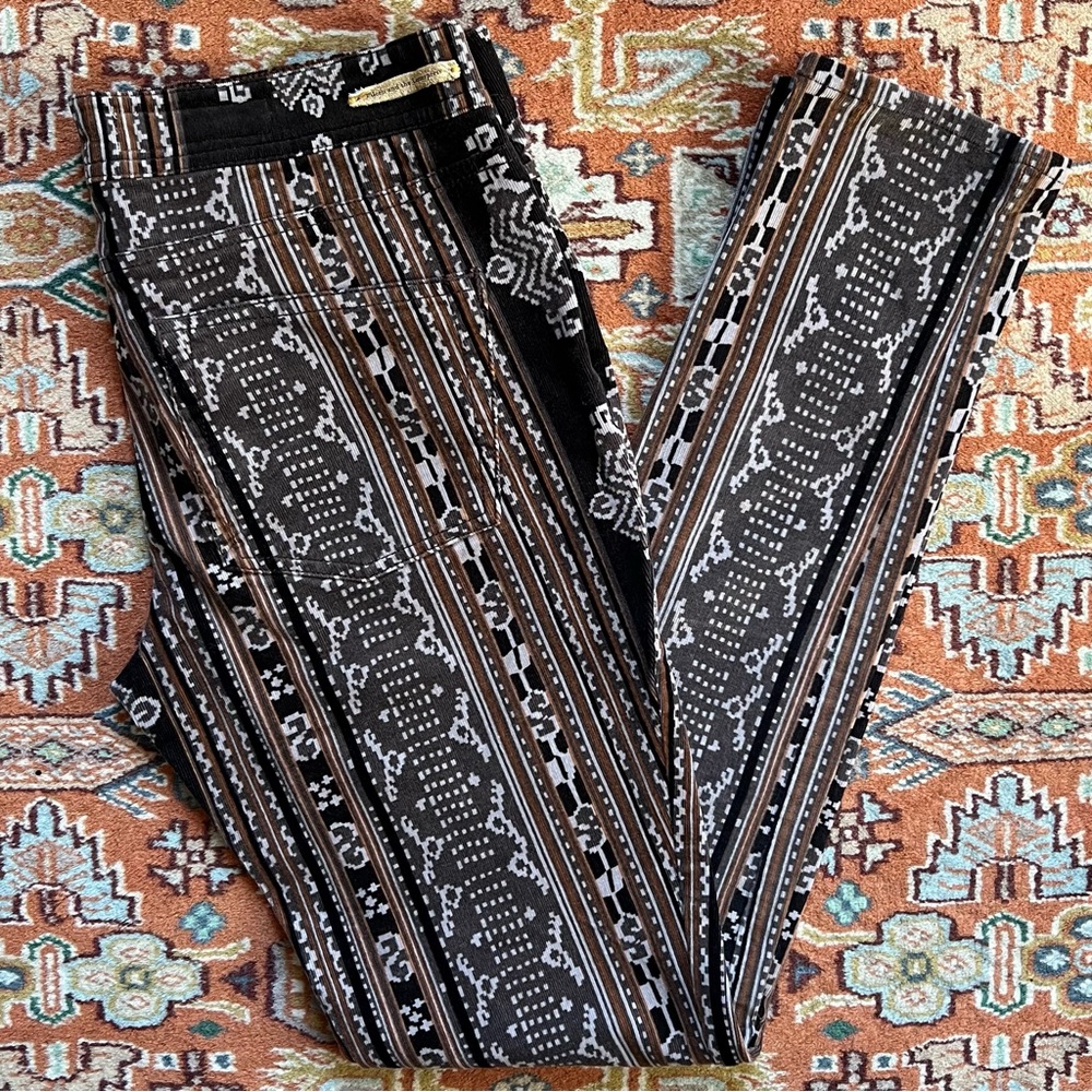 Pilcro Fine Wale Printed Corduroys.